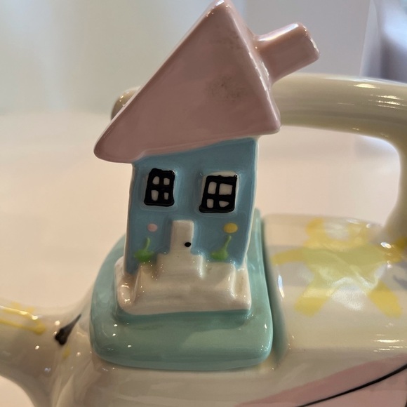 Handmade Pottery - “Time” For Tea. Clock, Teapot and 4 Cups - Picture 12 of 16